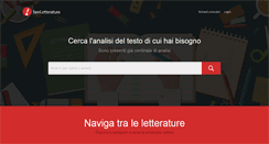 Desktop Screenshot of fareletteratura.it